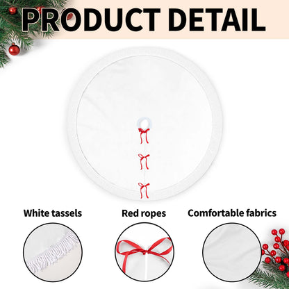 Create A Unique Holiday Tradition With Christmas Stockings - Personalized Custom Tree Skirt - FAM627_TREMAT