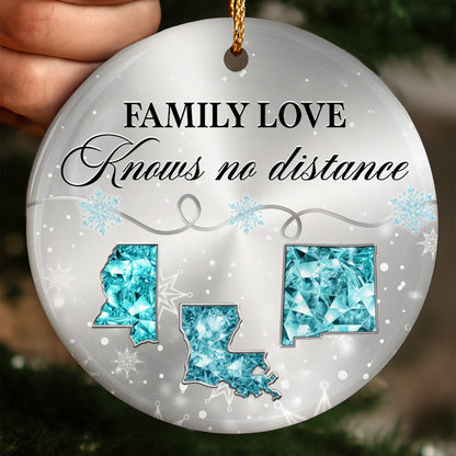 Family Love Knows No Distance With State Outlines