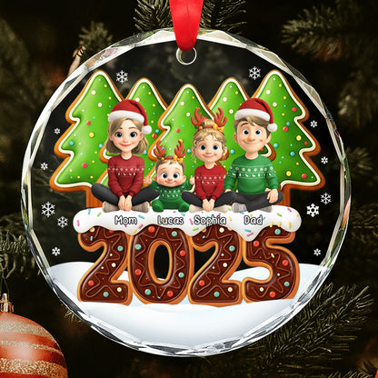 Celebrate Family, Personalized Holiday Ornament With Festive Decor