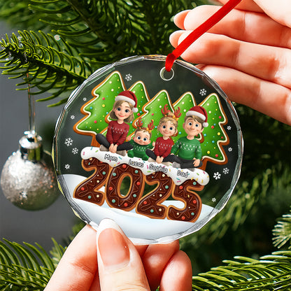 Celebrate Family, Personalized Holiday Ornament With Festive Decor
