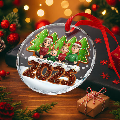 Celebrate Family, Personalized Holiday Ornament With Festive Decor