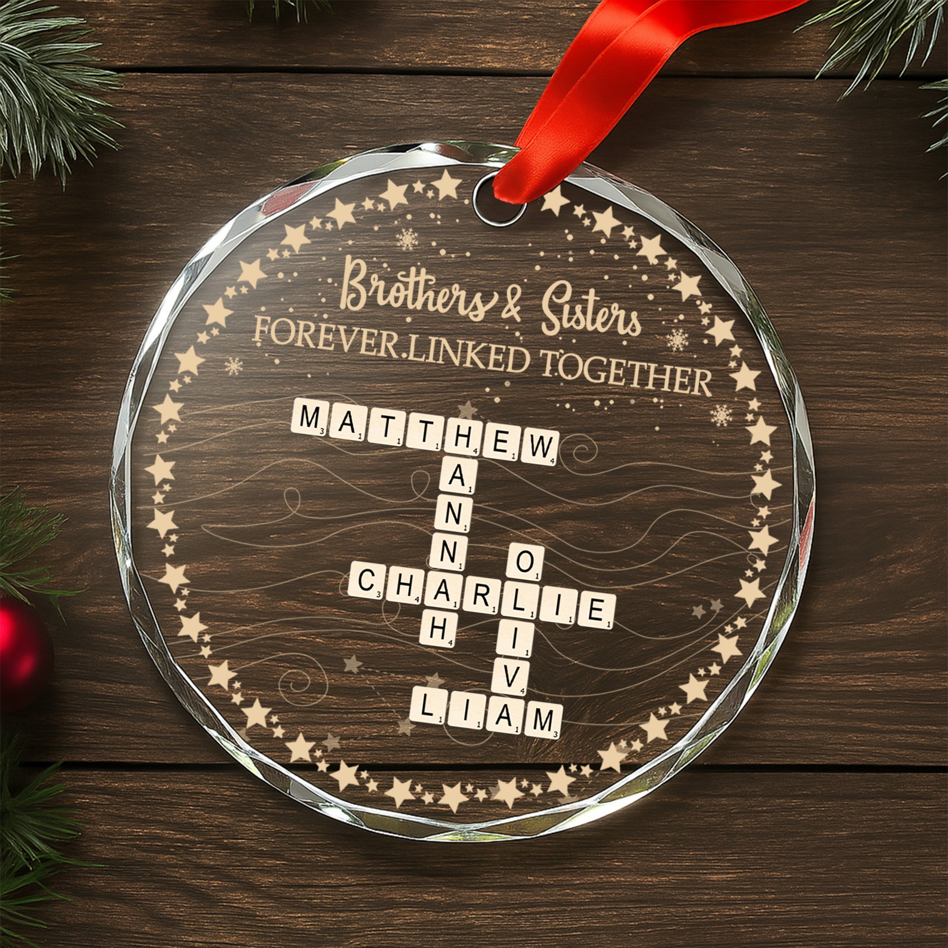 Brothers And Sisters Forever Linked Together With Stars And Waves