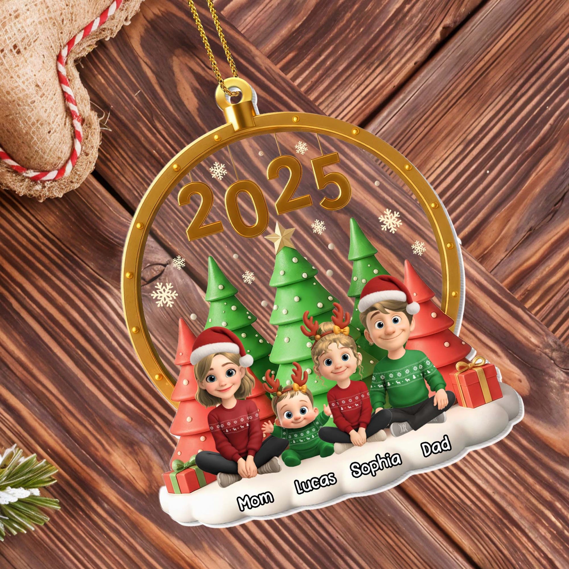 Celebrate Your Family's Unique Christmas Spirit Ornament