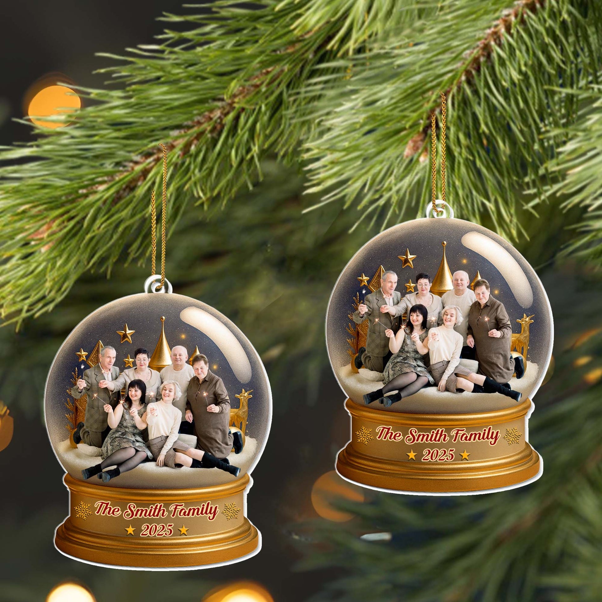 Celebrate Your Family With This Beautiful Bell And Stars Design