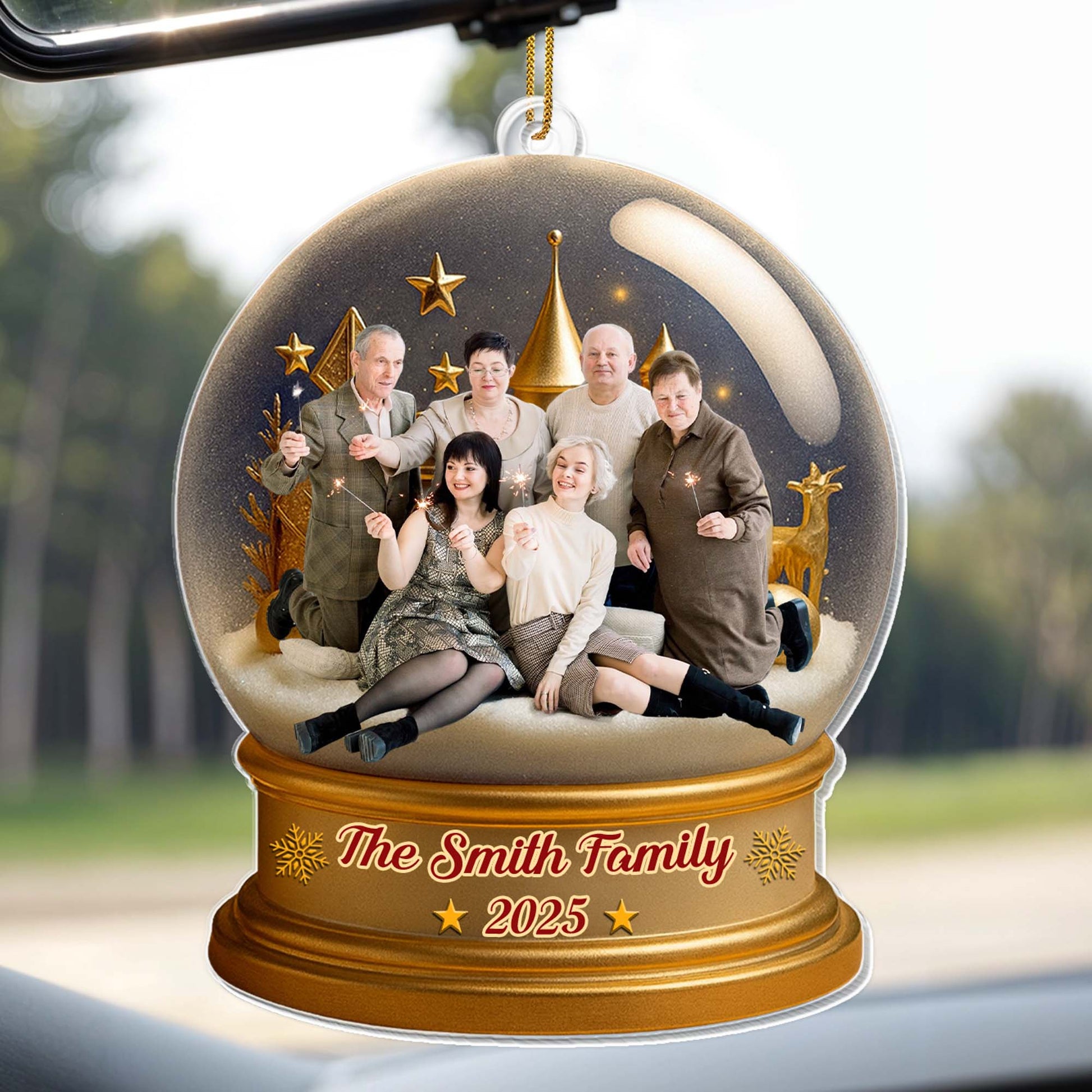 Celebrate Your Family With This Beautiful Bell And Stars Design