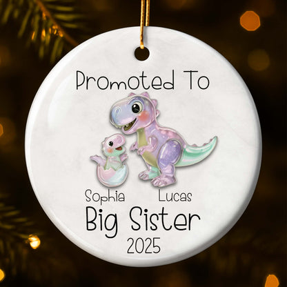 Promoted To Big Sister Cute Dinosaurs
