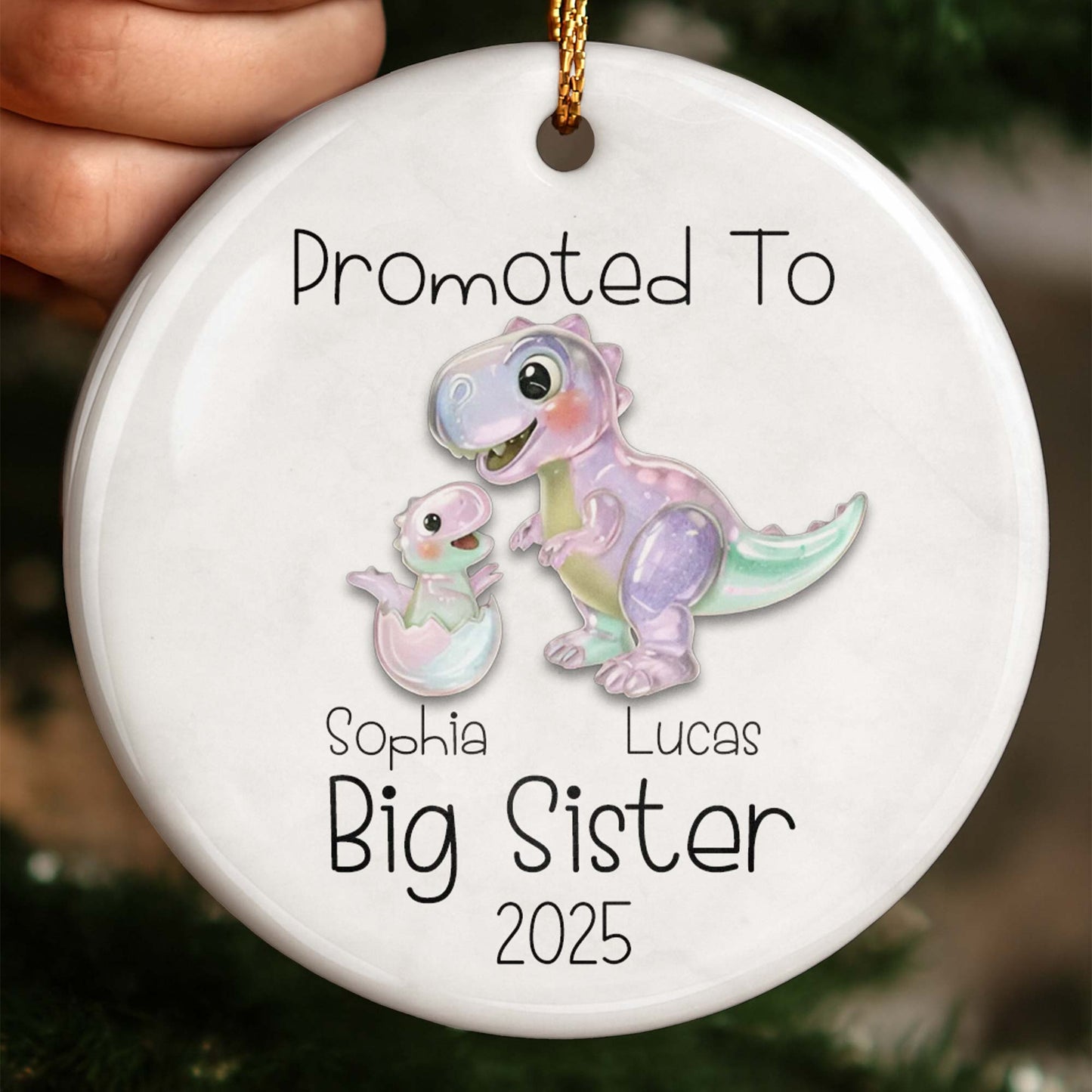 Promoted To Big Sister Cute Dinosaurs