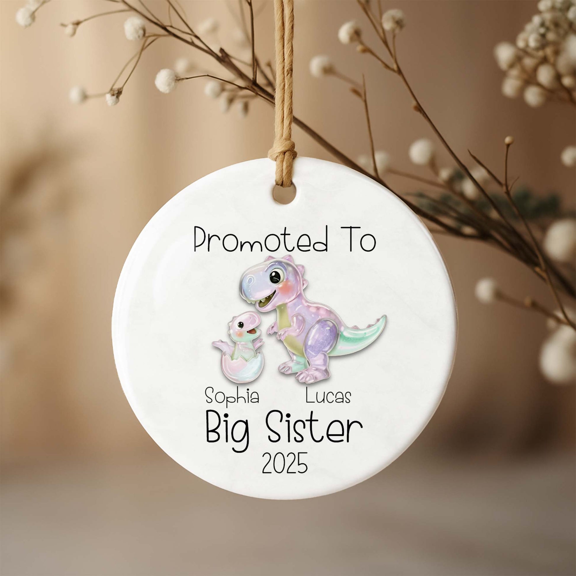 Promoted To Big Sister Cute Dinosaurs