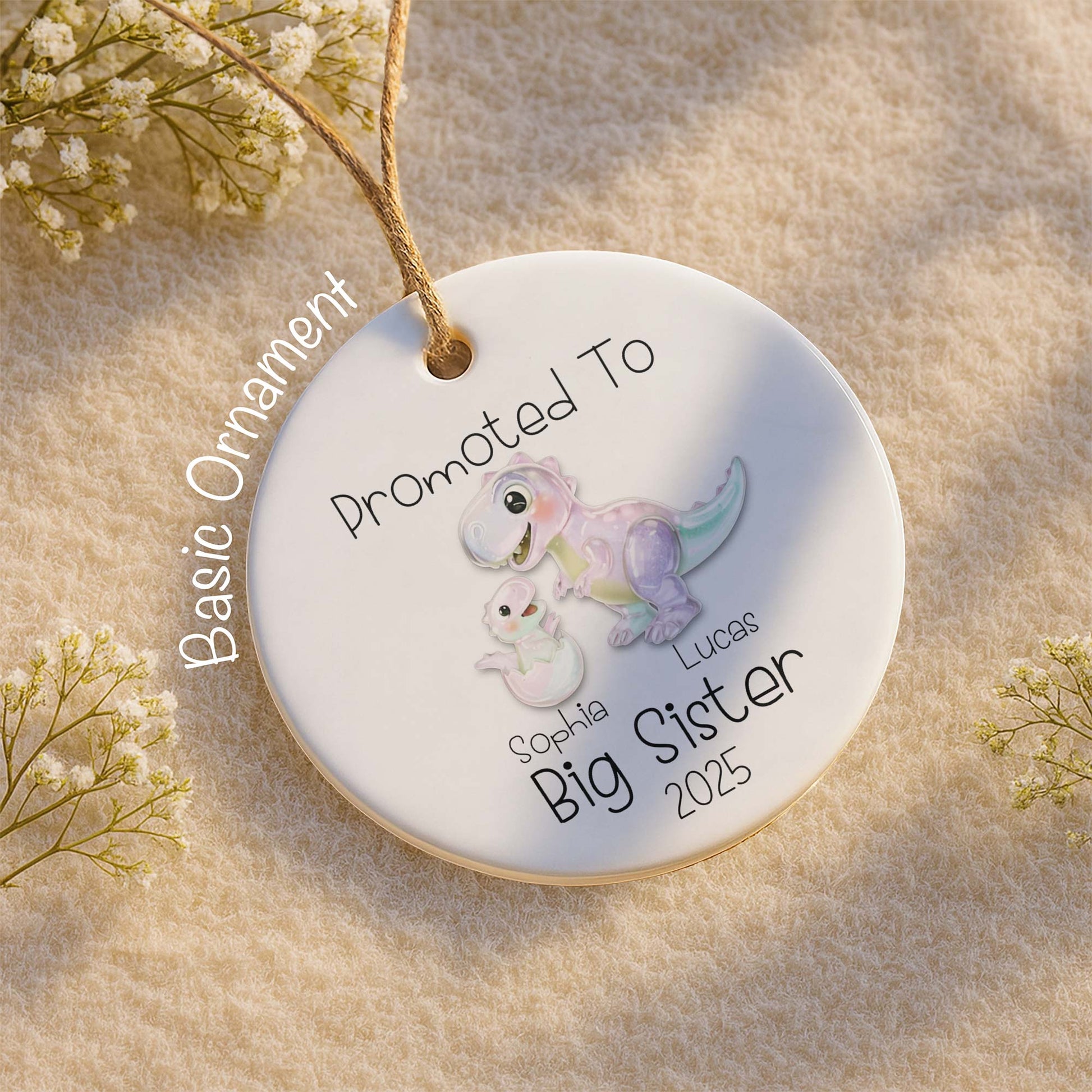 Promoted To Big Sister Cute Dinosaurs