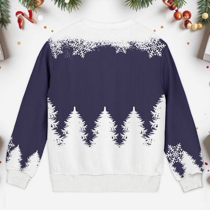 Customizable Grandparents Holiday Sweatshirt With Snowmen