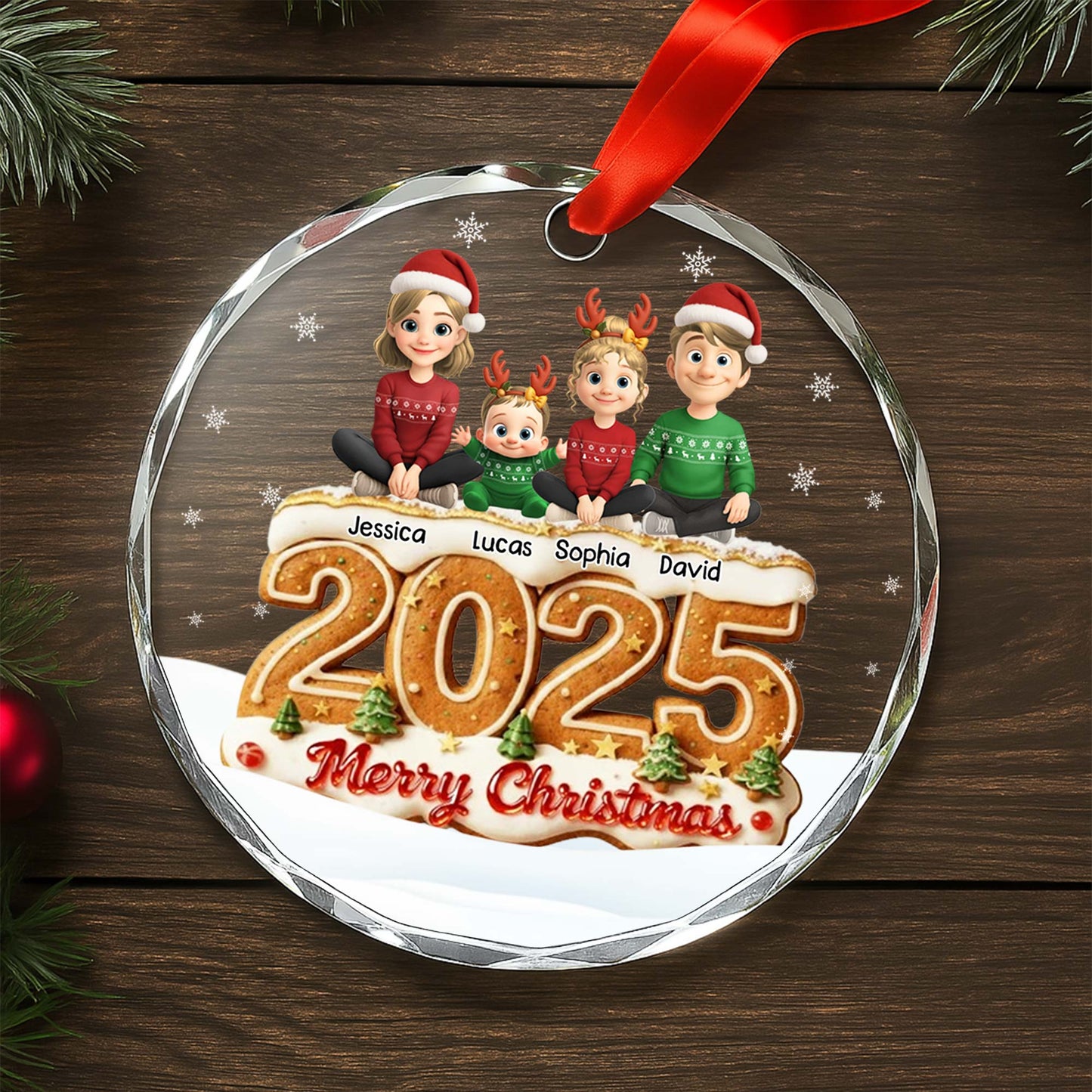 Merry Christmas With Festive Characters