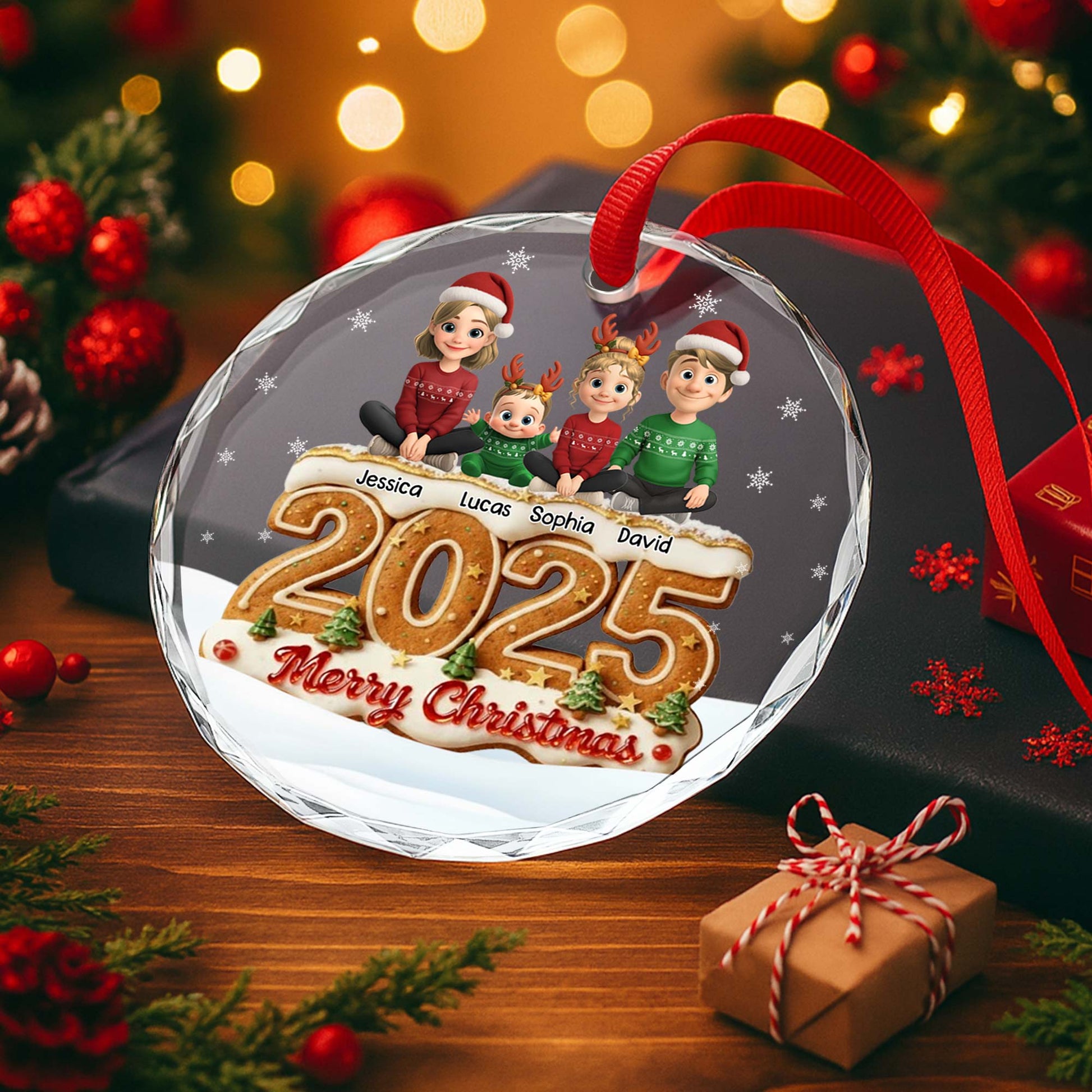 Merry Christmas With Festive Characters