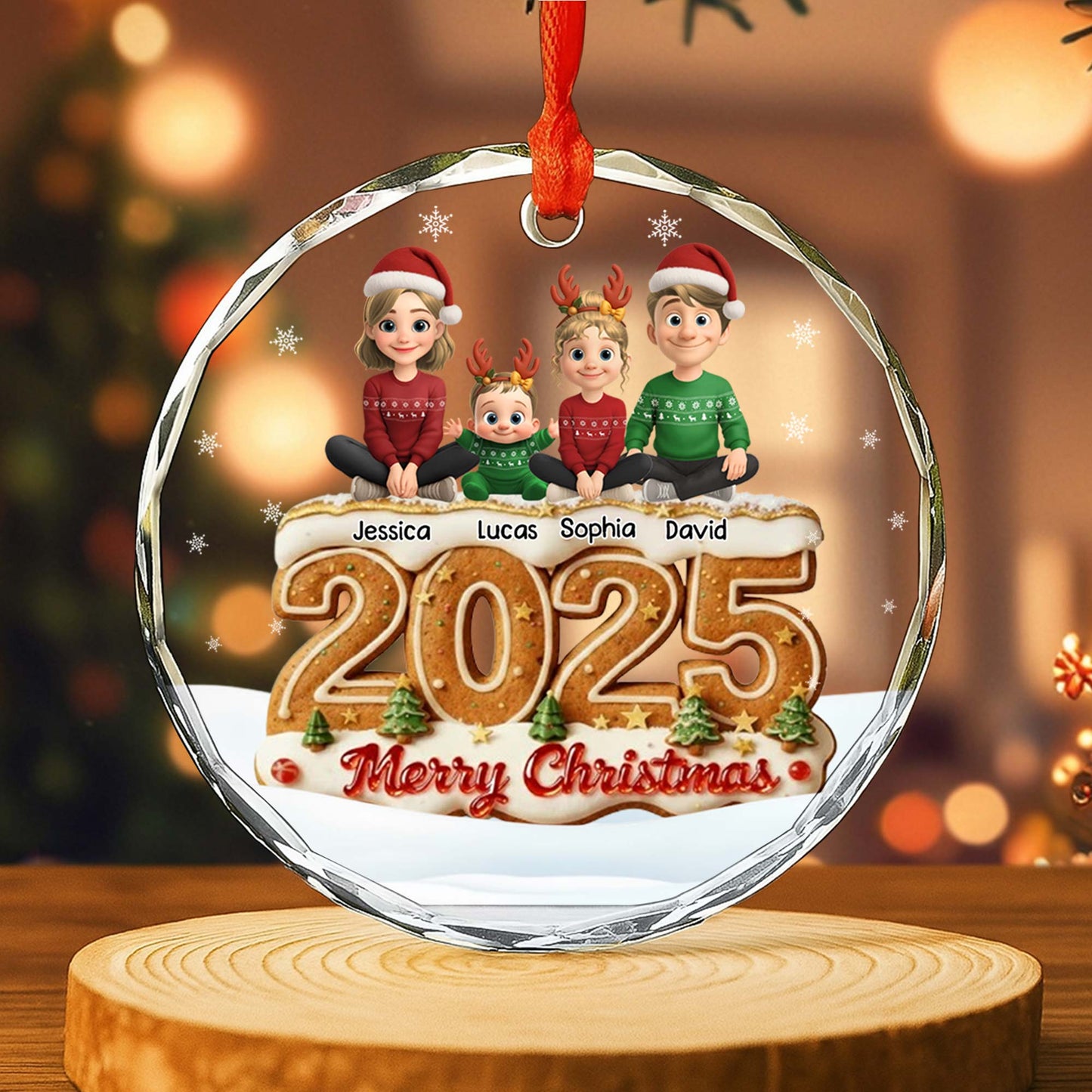 Merry Christmas With Festive Characters