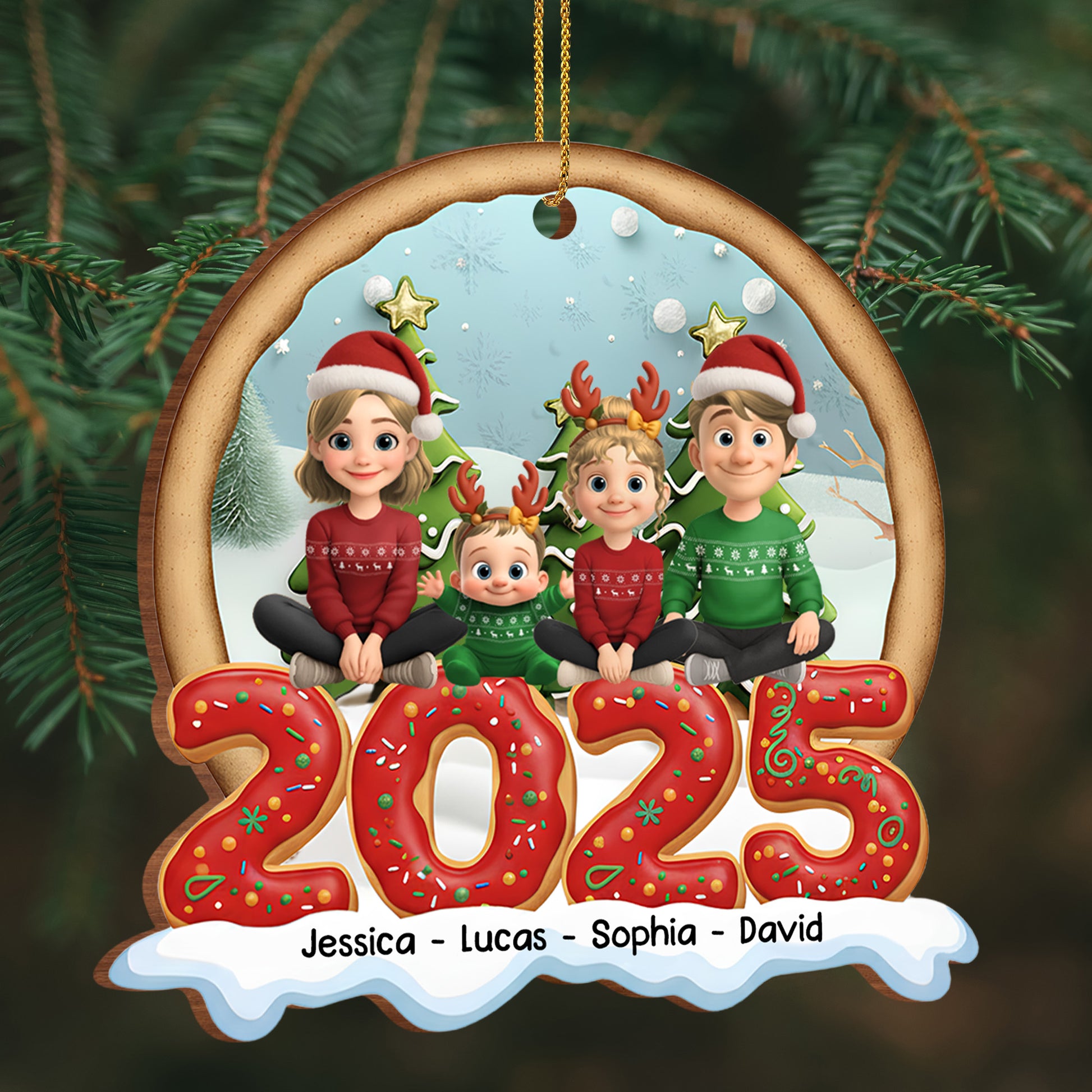 Celebrate The Spirit Of Christmas With Charming Family Ornaments