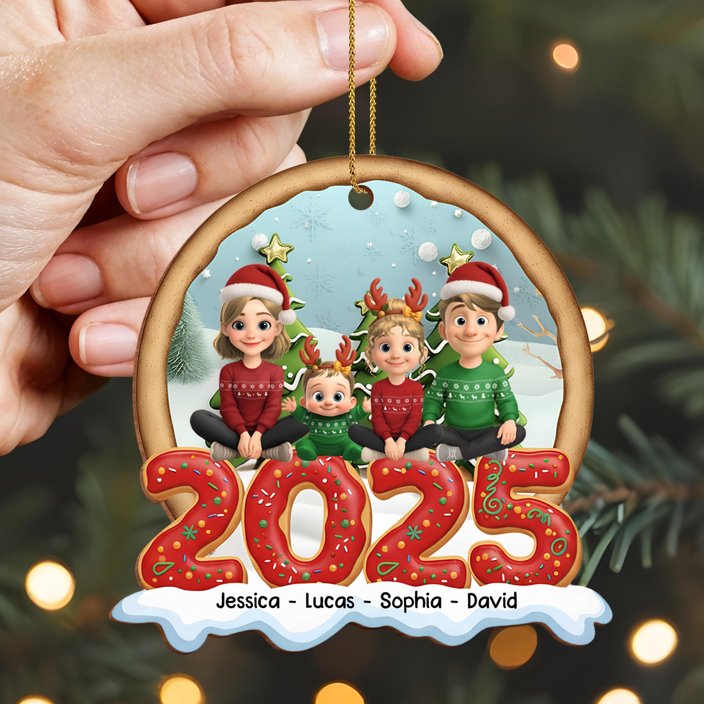 Celebrate The Spirit Of Christmas With Charming Family Ornaments