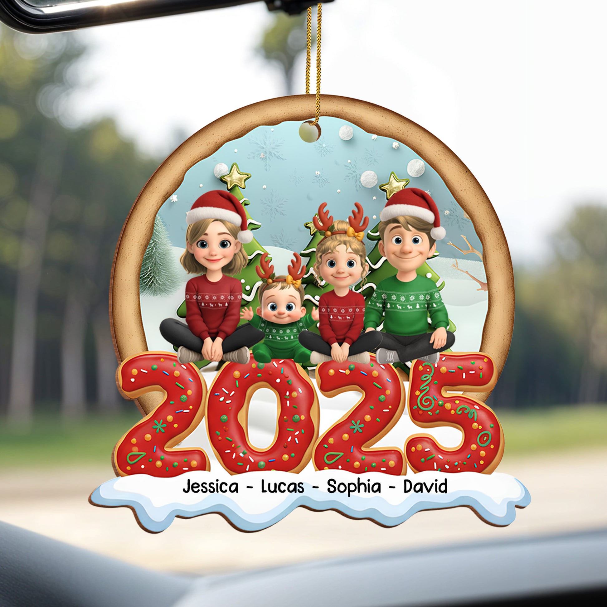 Celebrate The Spirit Of Christmas With Charming Family Ornaments