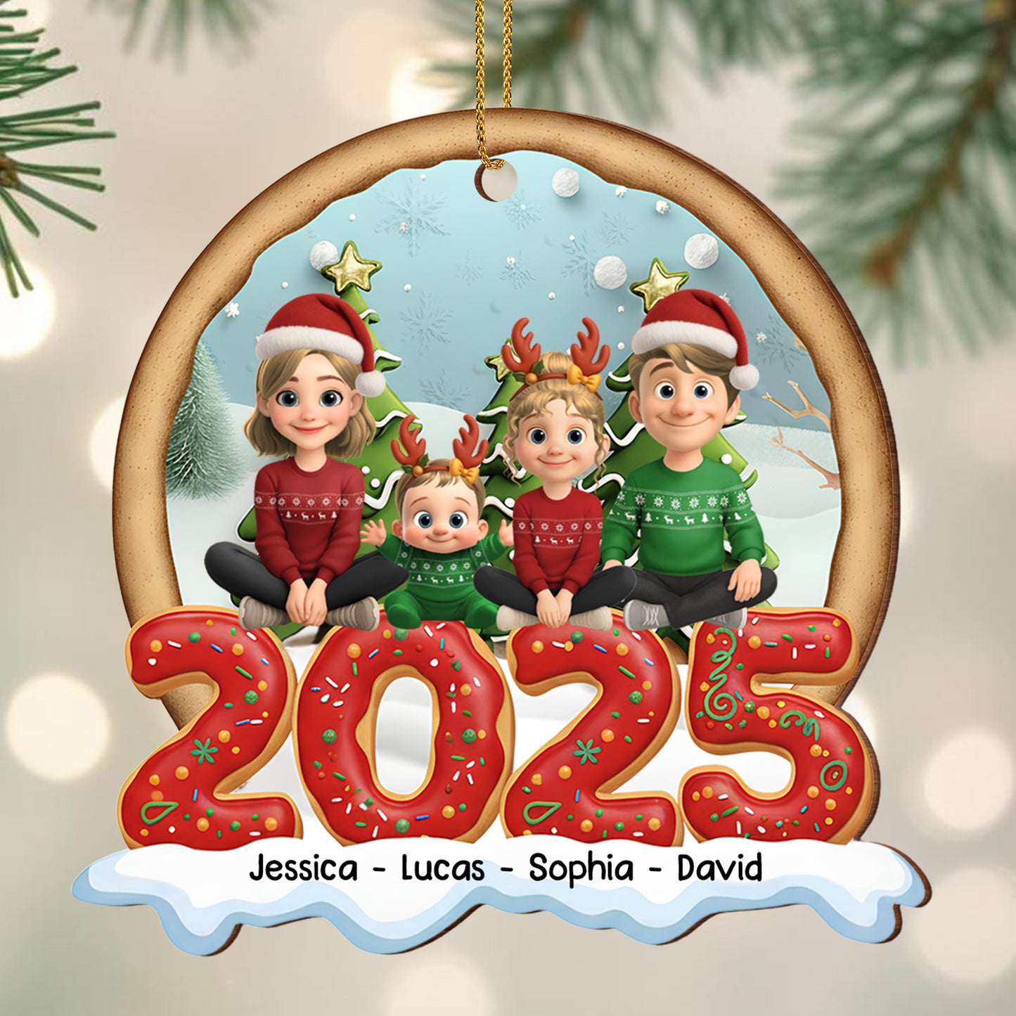 Celebrate The Spirit Of Christmas With Charming Family Ornaments