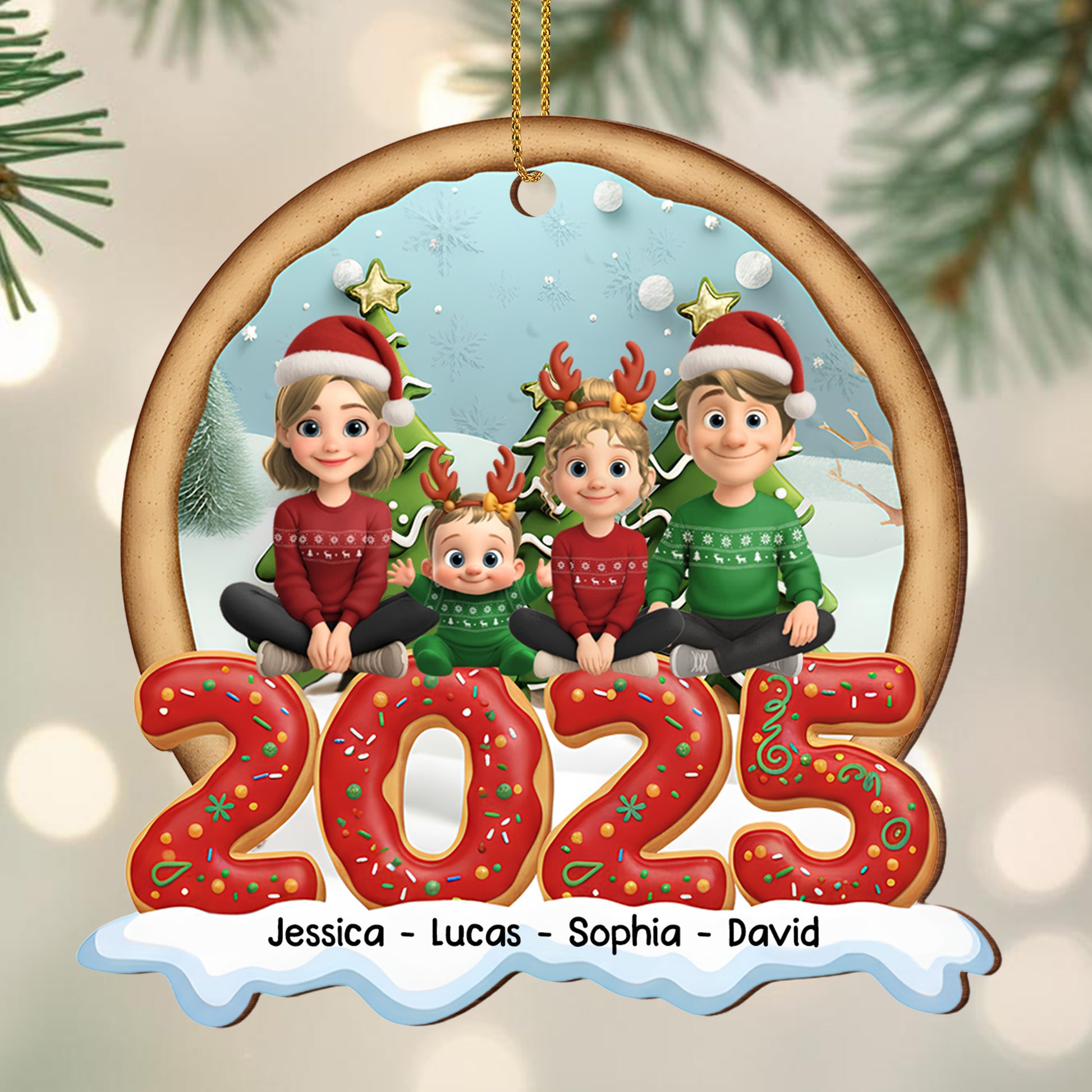Celebrate The Spirit Of Christmas With Charming Family Ornaments