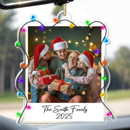 A Heartwarming Family Christmas Moment - Personalized Custom Acrylic Ornament, Christmas Gift - FAM663_ACO