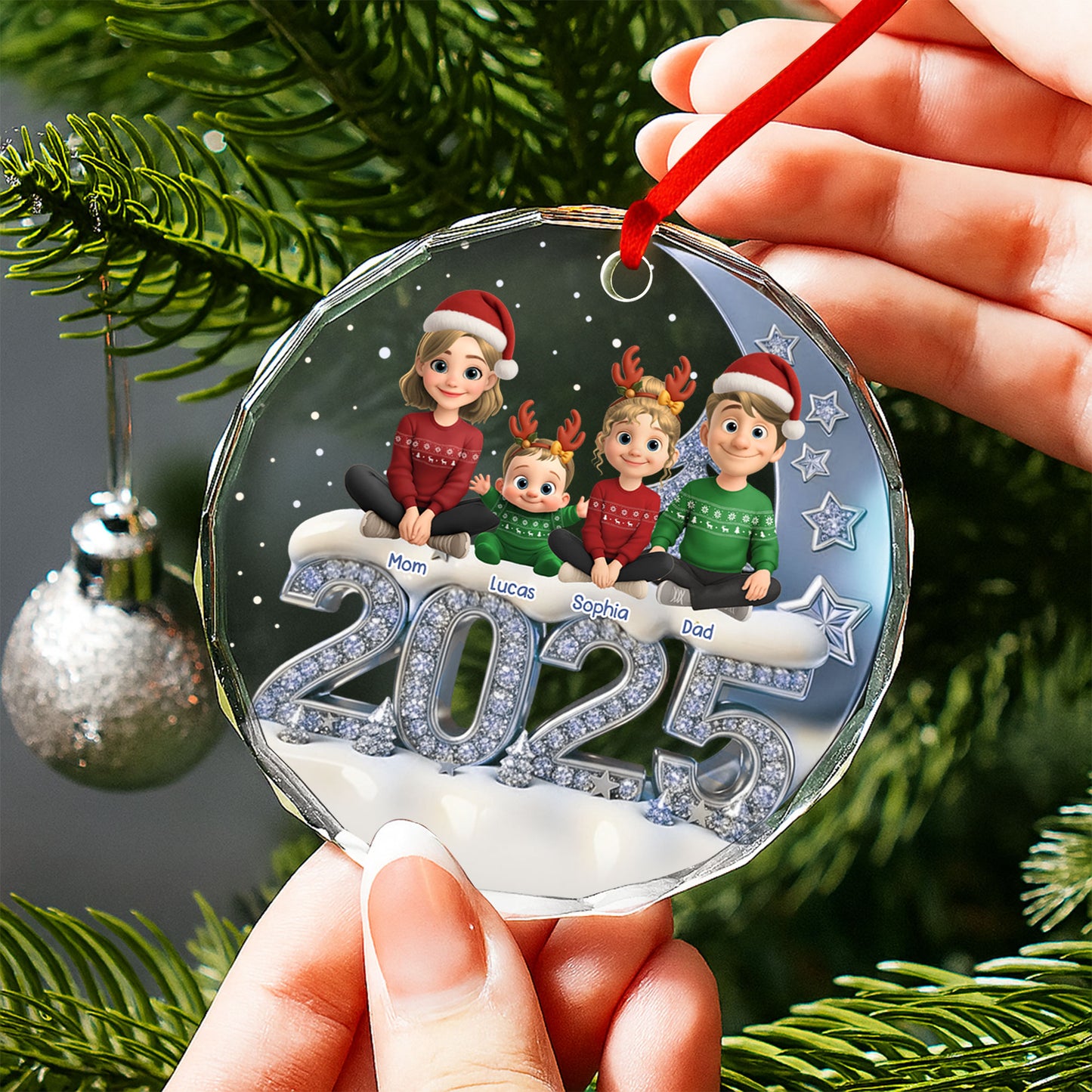 Celebrate The Holidays With Our Festive Family Ornament