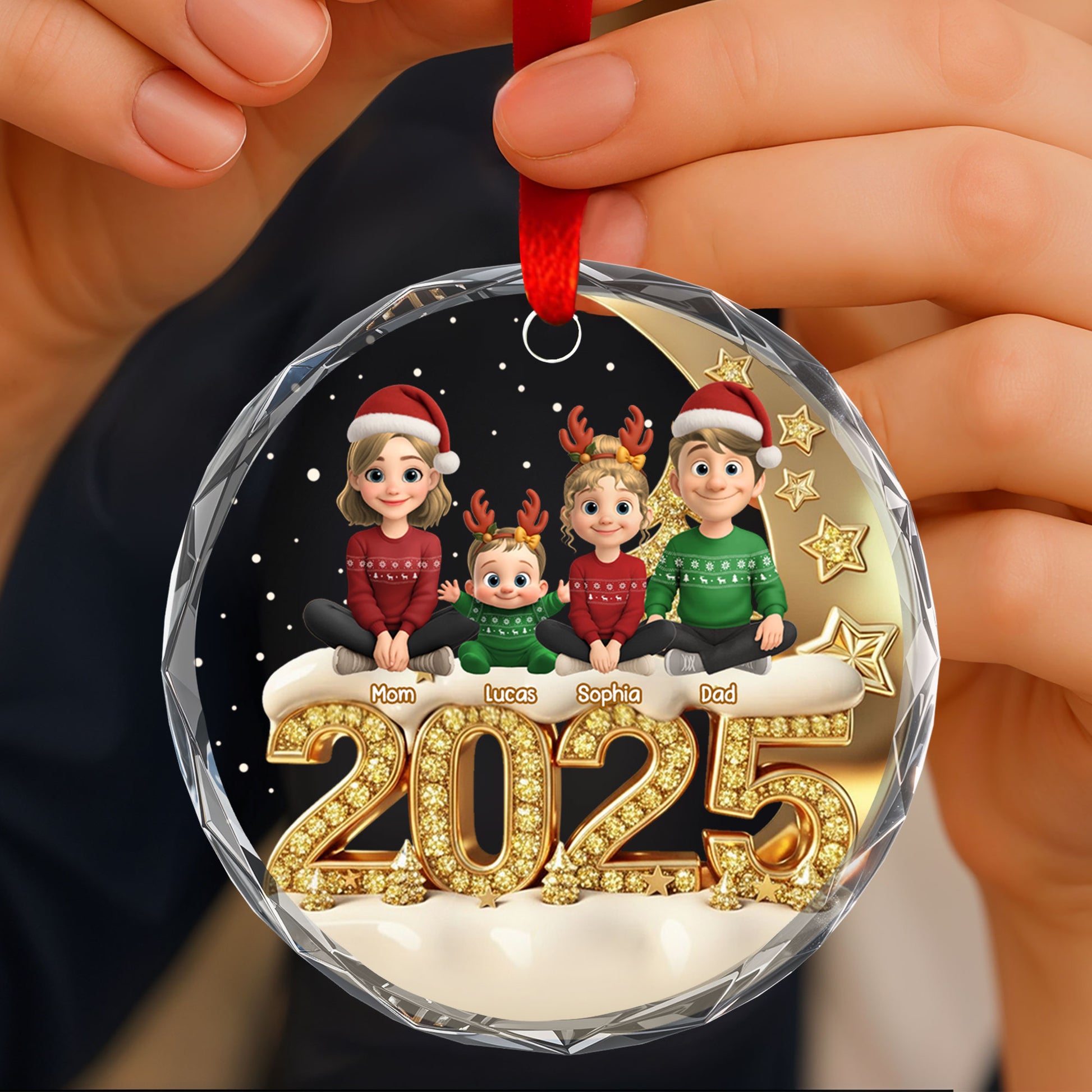 Celebrate The Holidays With Our Festive Family Ornament