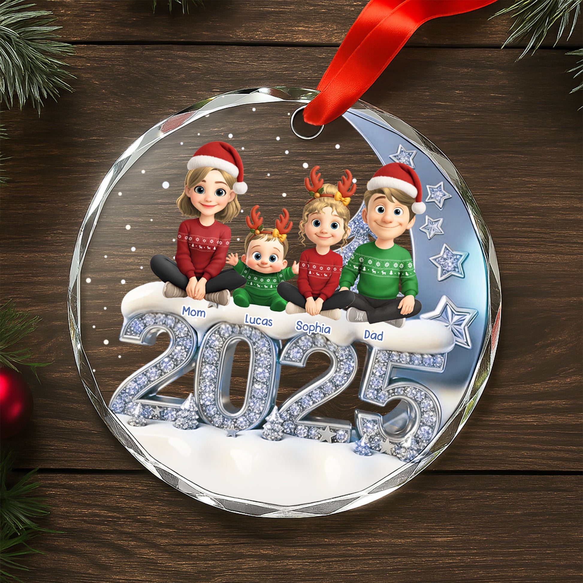 Celebrate The Holidays With Our Festive Family Ornament