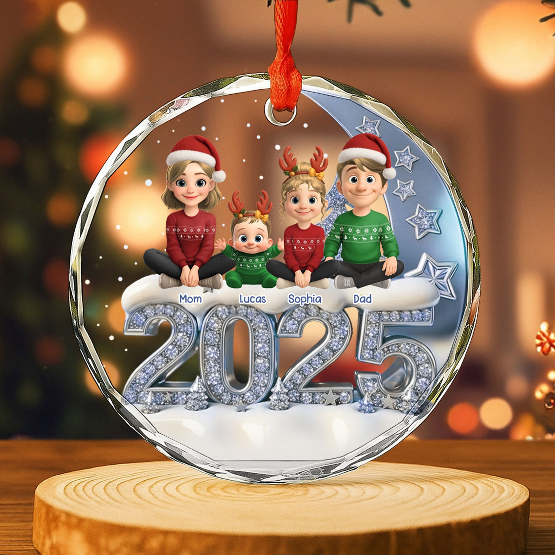 Celebrate The Holidays With Our Festive Family Ornament