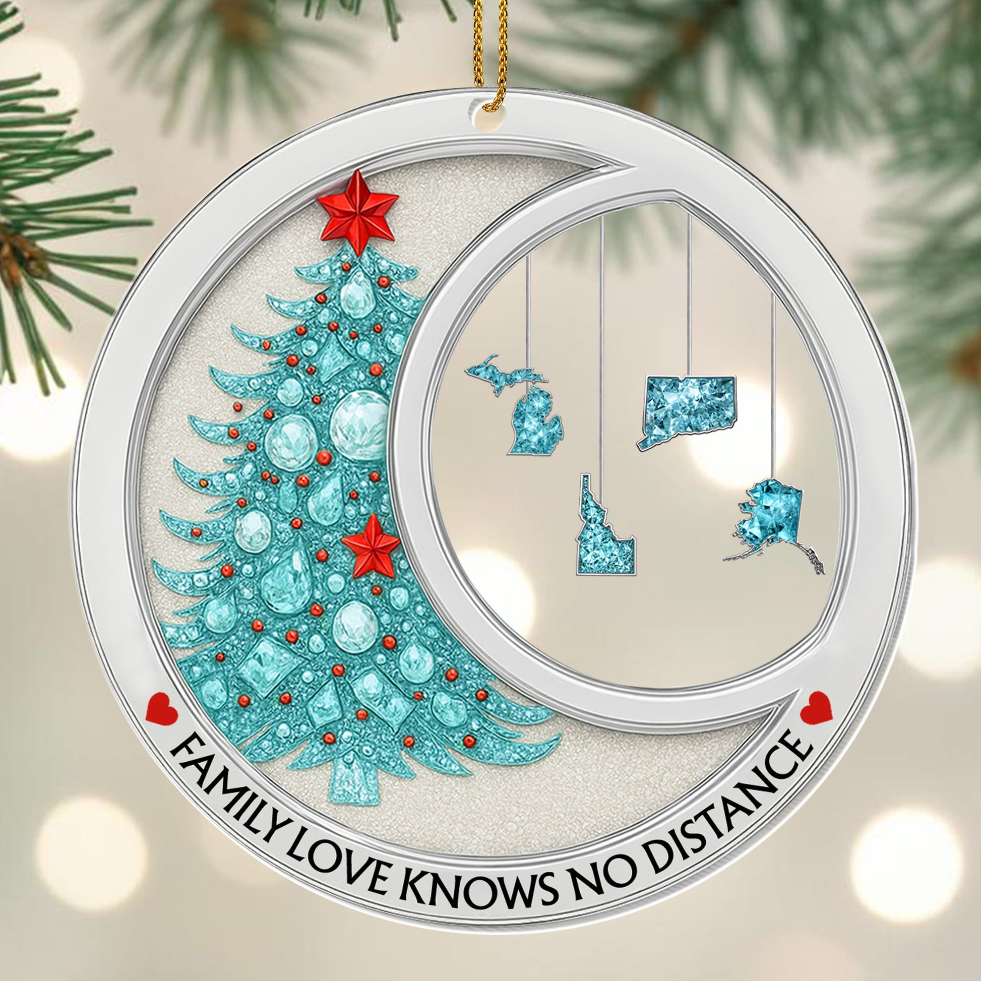 Family Love Knows No Distance With Christmas Tree