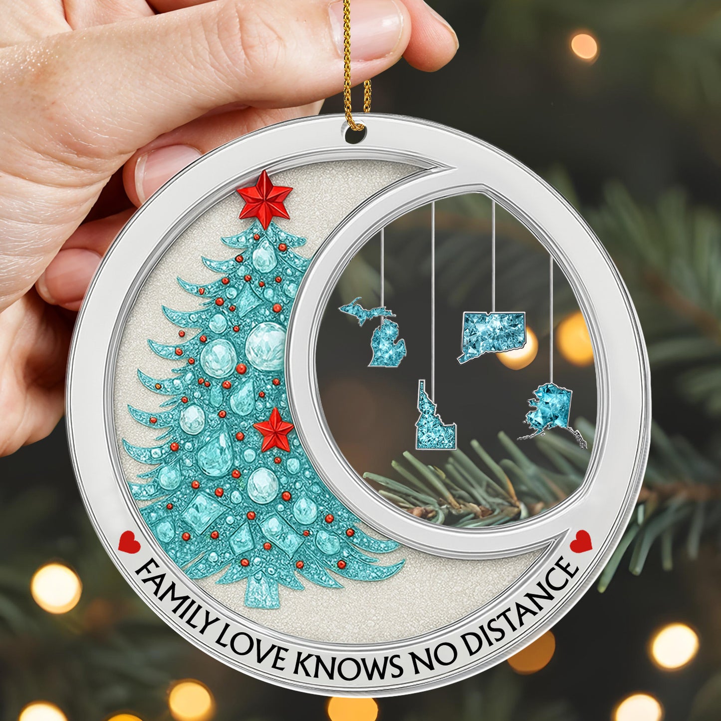 Family Love Knows No Distance With Christmas Tree