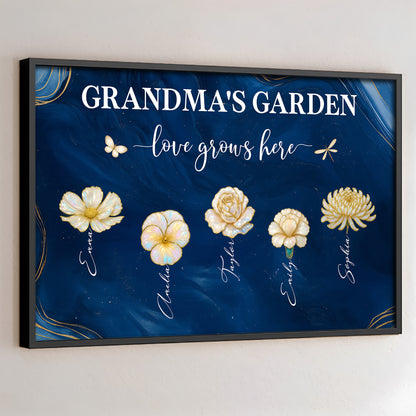 Grandma's Garden Love Grows Here With Flowers