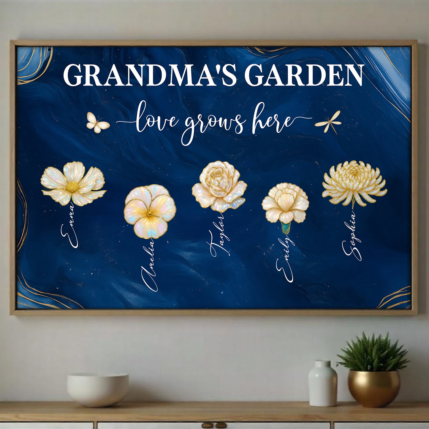 Grandma's Garden Love Grows Here With Flowers