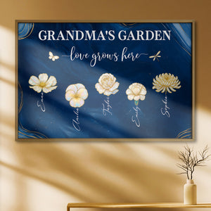 Grandma's Garden Love Grows Here With Flowers