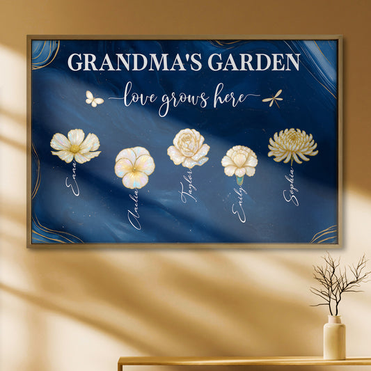 Grandma's Garden Love Grows Here With Flowers