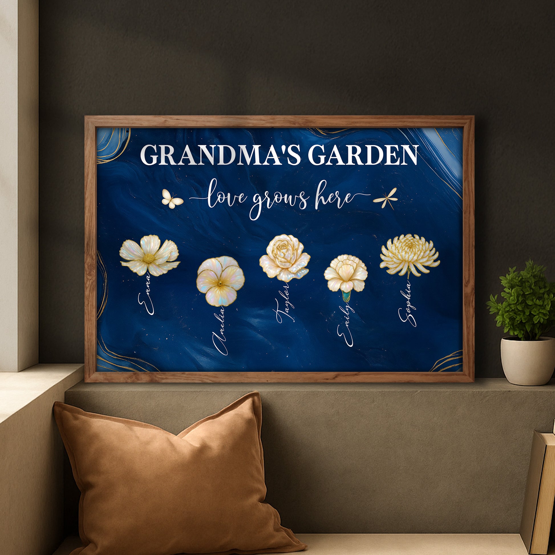 Grandma's Garden Love Grows Here With Flowers