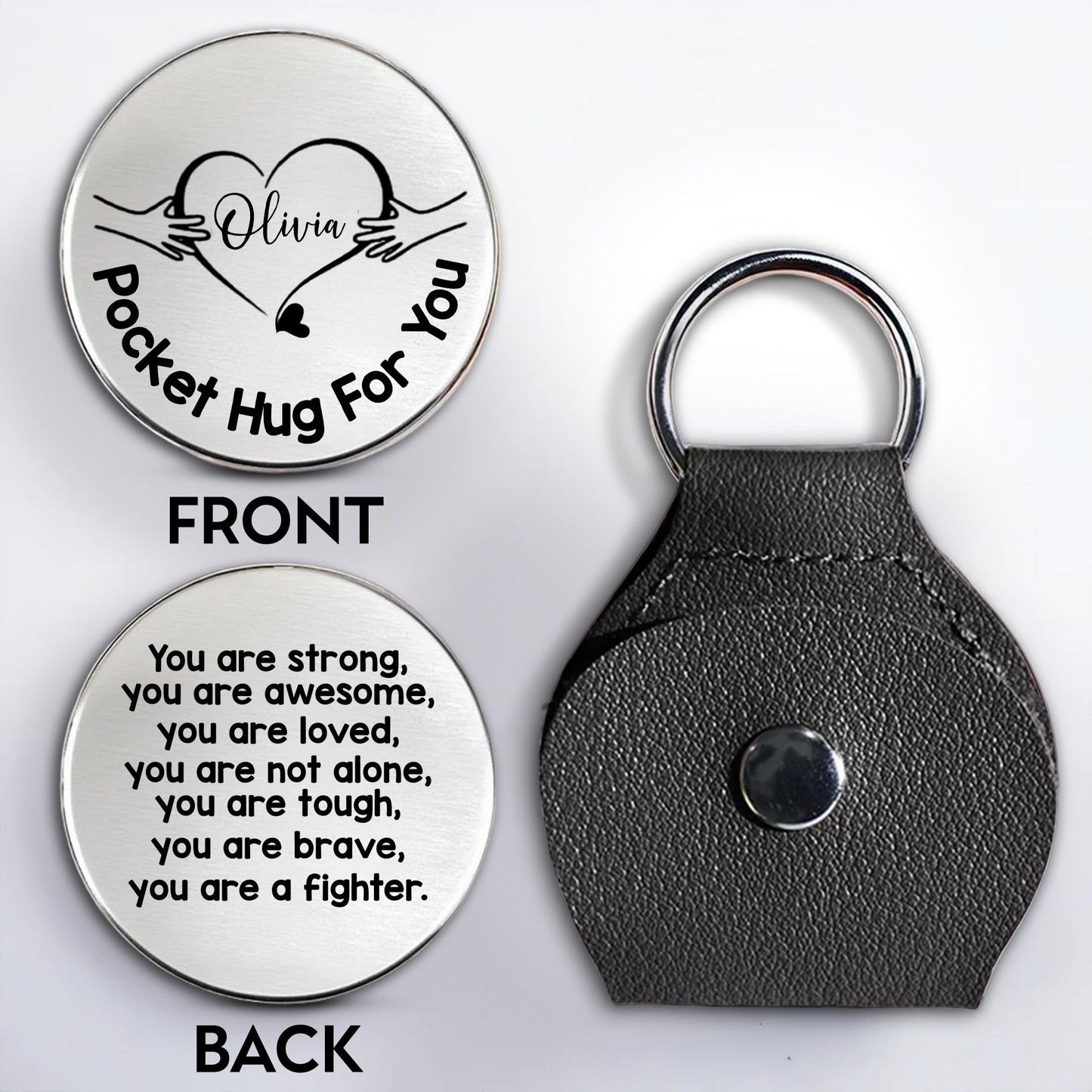 Pocket Hug For You, Heart and Hands Design