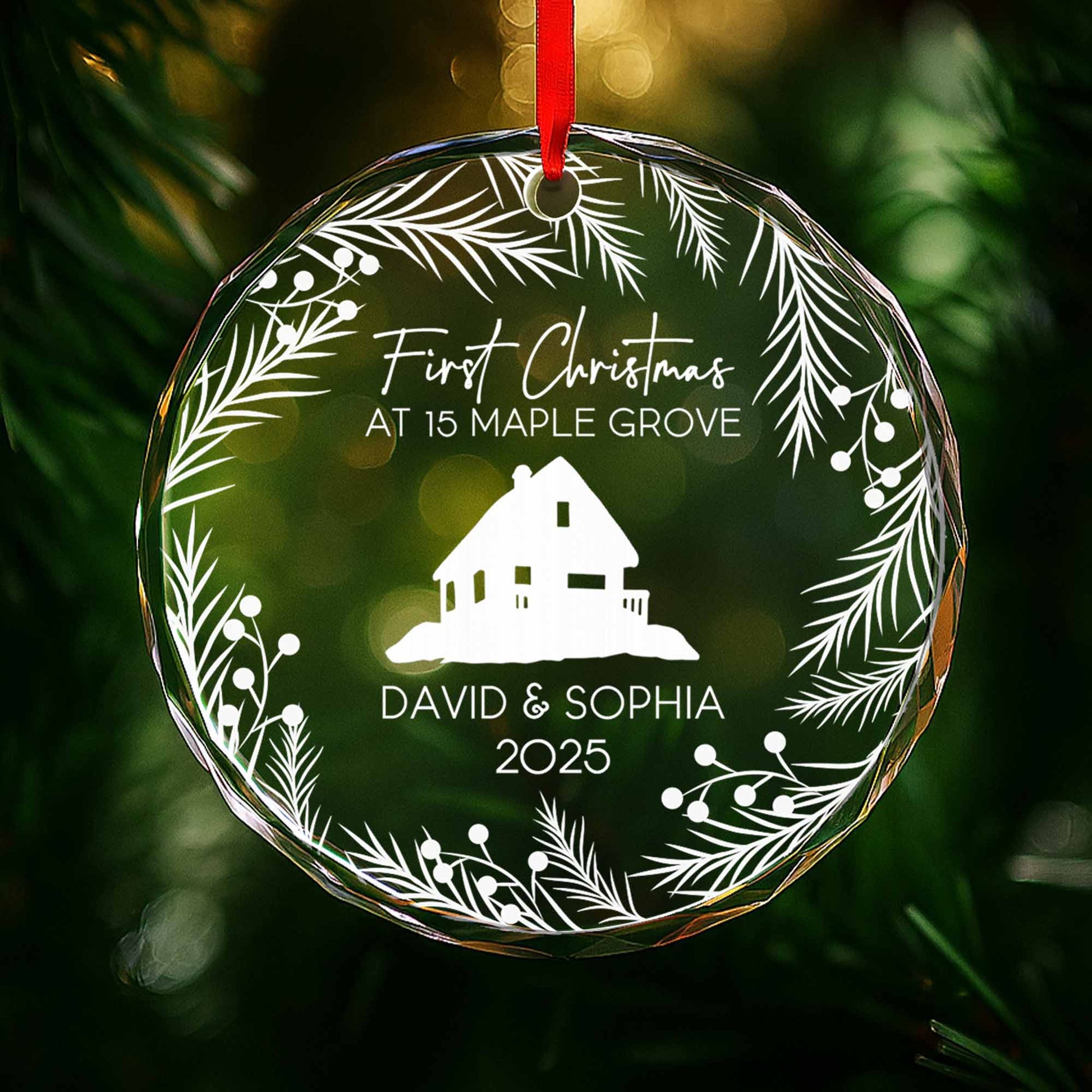 First Christmas At Our Lovely Home With Pine Branches