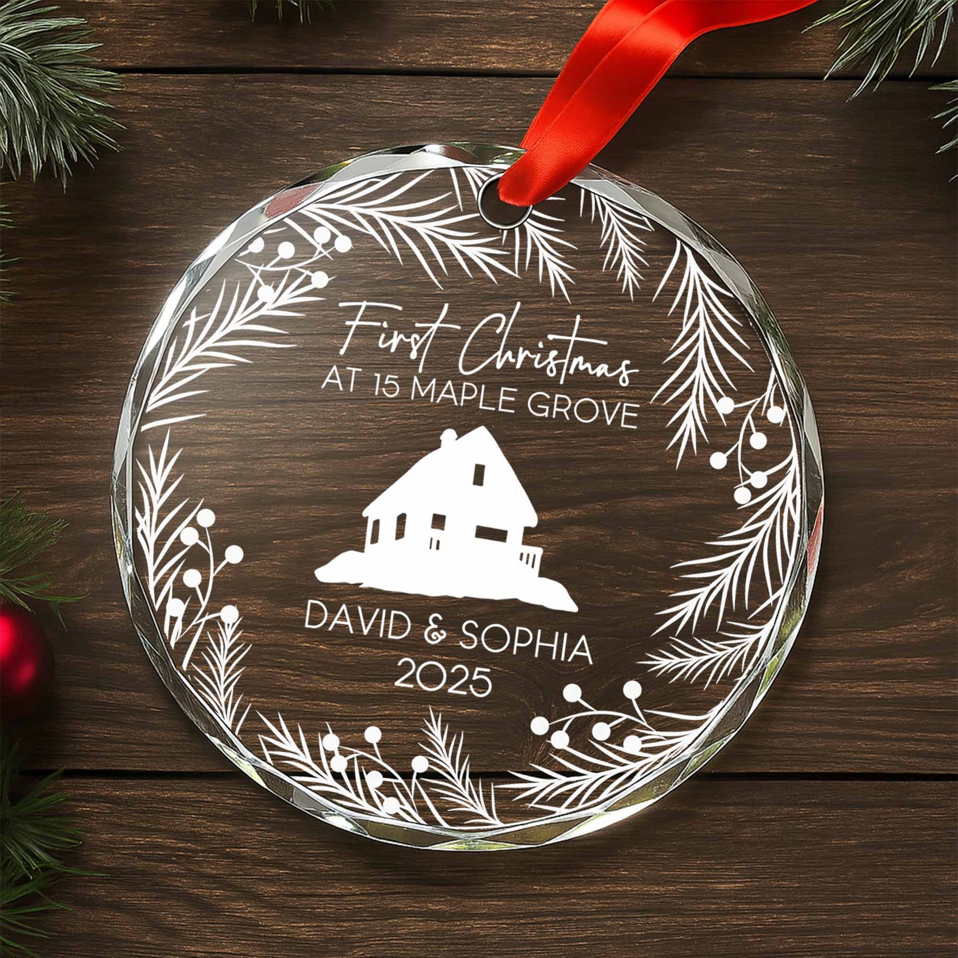 First Christmas At Our Lovely Home With Pine Branches