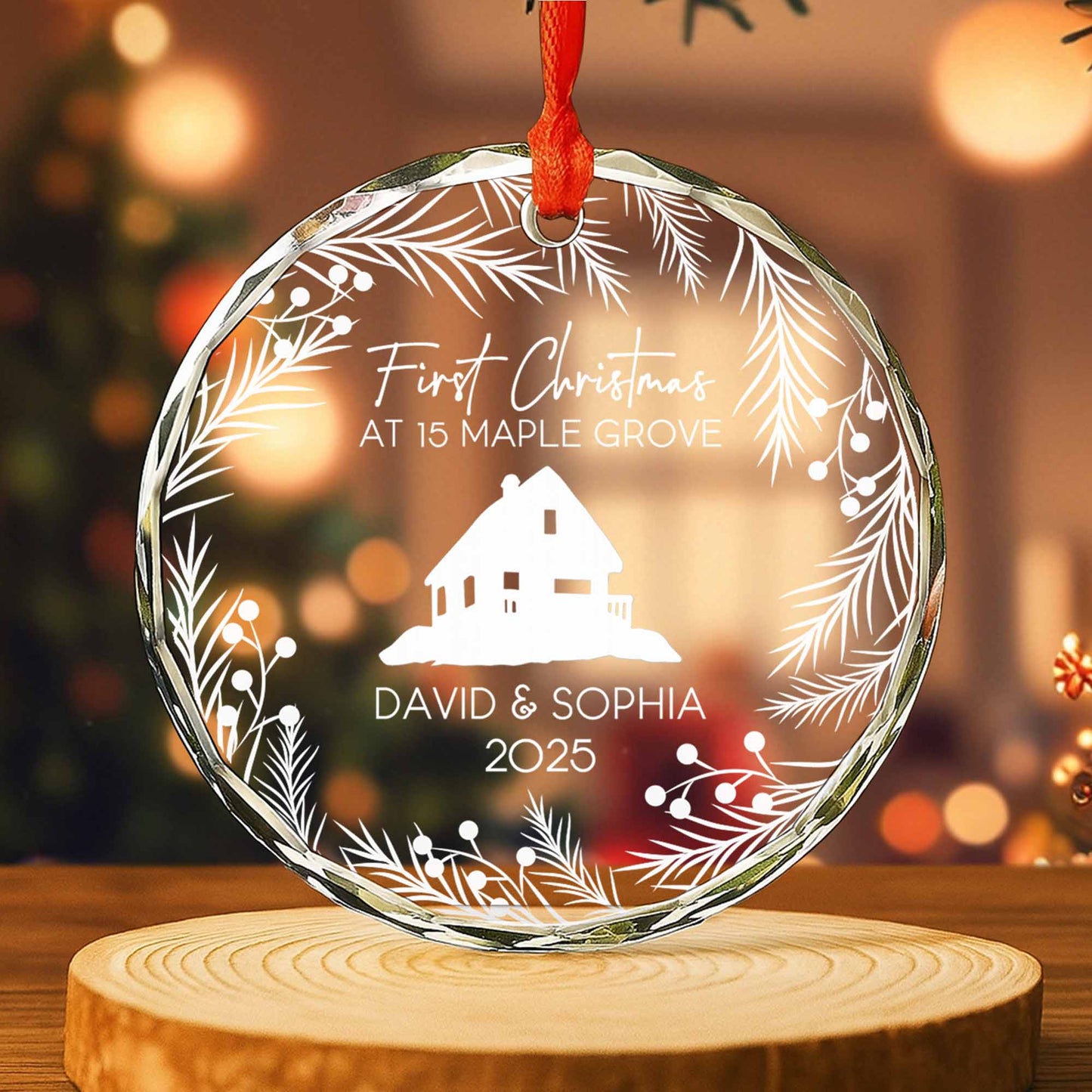 First Christmas At Our Lovely Home With Pine Branches