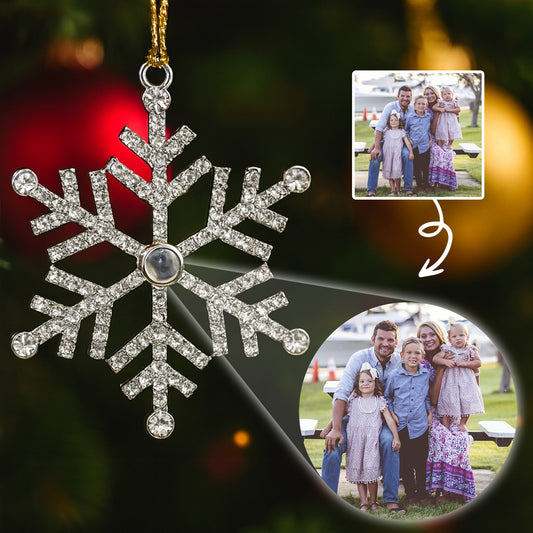 Create A Memorable Holiday Snowflake With Family Photo