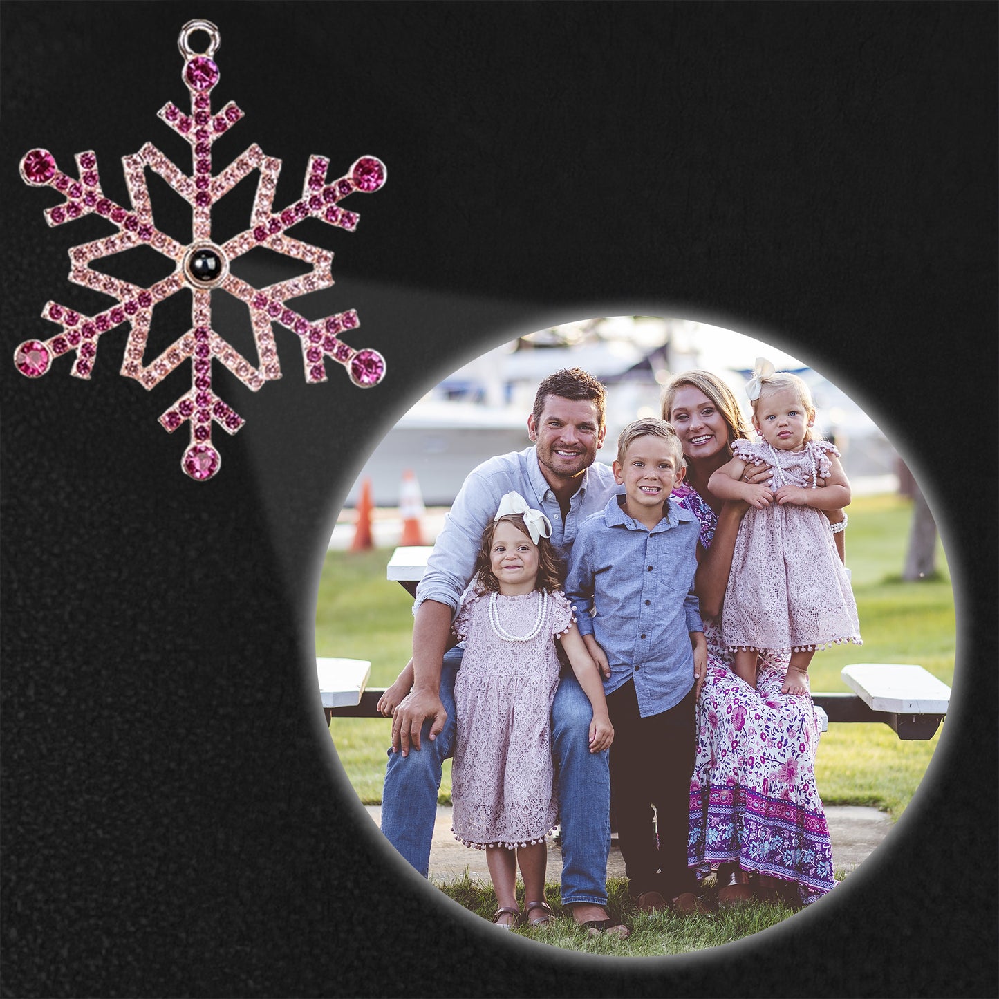 Create A Memorable Holiday Snowflake With Family Photo
