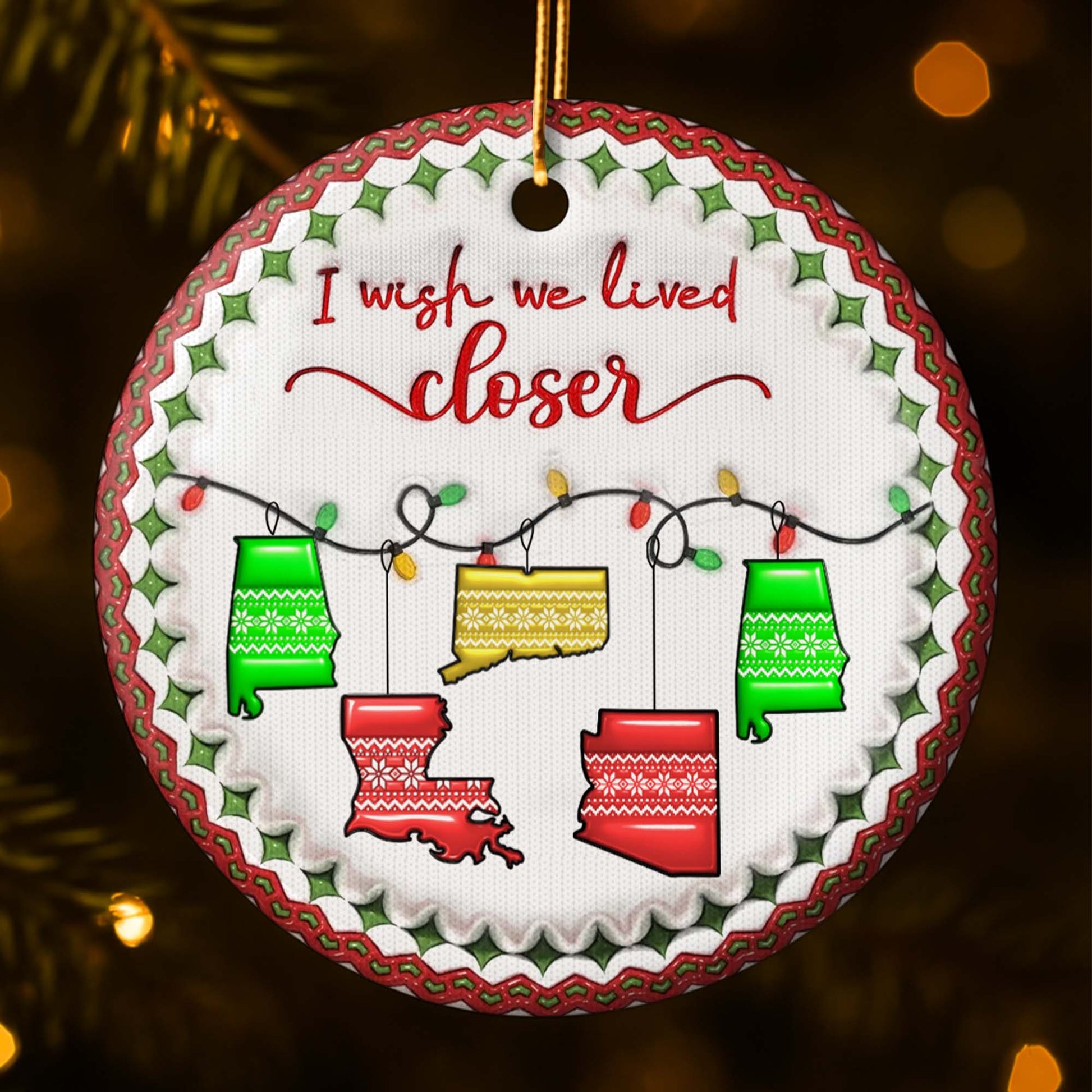 I Wish We Lived Closer Christmas Sweaters Design