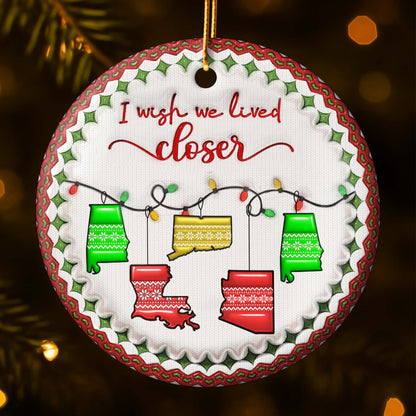 I Wish We Lived Closer Christmas Sweaters Design