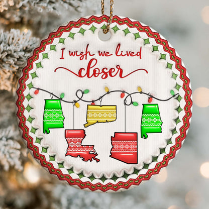 I Wish We Lived Closer Christmas Sweaters Design