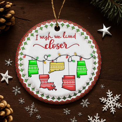 I Wish We Lived Closer Christmas Sweaters Design