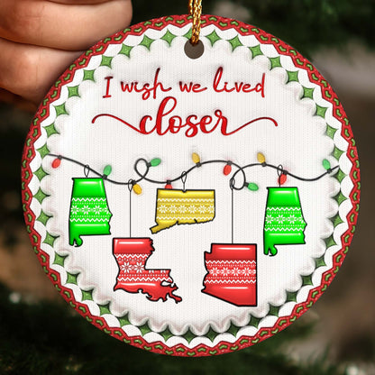 I Wish We Lived Closer Christmas Sweaters Design