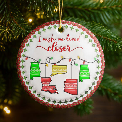 I Wish We Lived Closer Christmas Sweaters Design