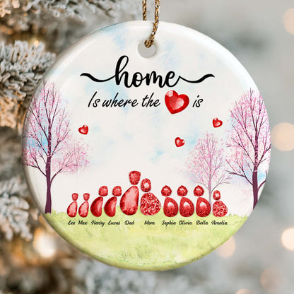 Home Is Where The Heart Is With Trees And Hearts