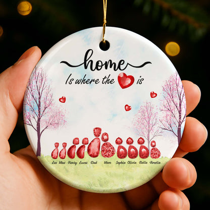 Home Is Where The Heart Is With Trees And Hearts