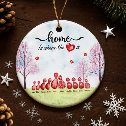 Home Is Where The Heart Is With Trees And Hearts