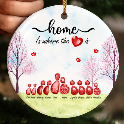 Home Is Where The Heart Is With Trees And Hearts